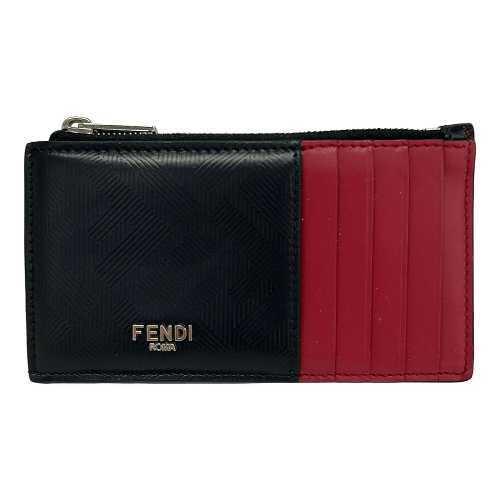 Fendi Coin Case 7M0362 Black Red